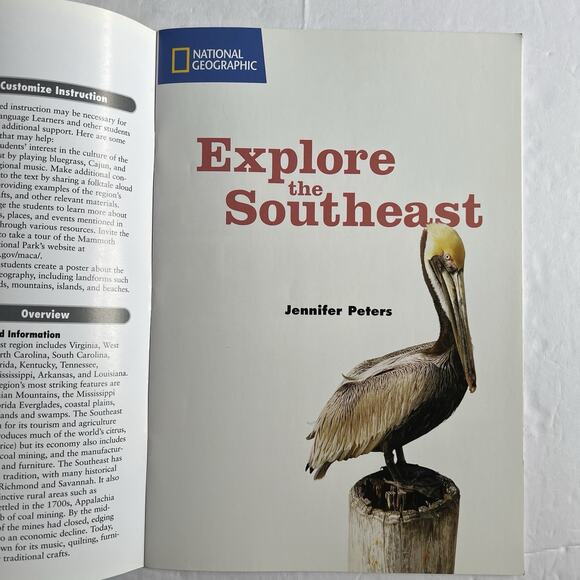 National Geographic Reading Expeditions Explore the Southeast Paperback Book - Picture 3 of 11